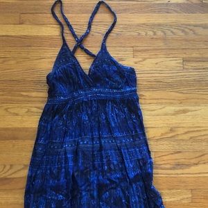 Blue empire waist dress from Urban Outfitters.